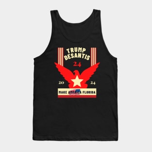 Trump DeSantis 2024 Make America Florida Tank Top